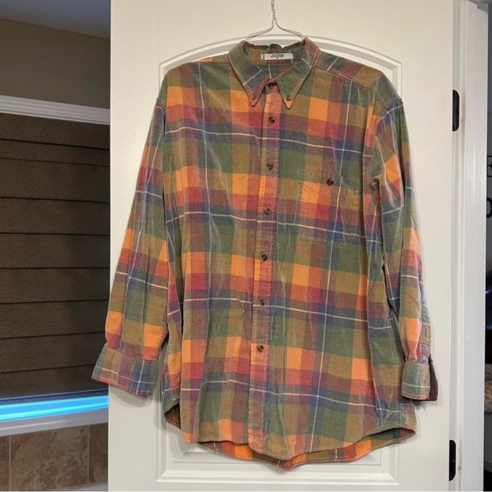 Vintage Orvis Corduroy button front long sleeve